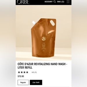 ORIBE CÔTE D'AZUR REVITALIZING HAND WASH - LITER REFILL